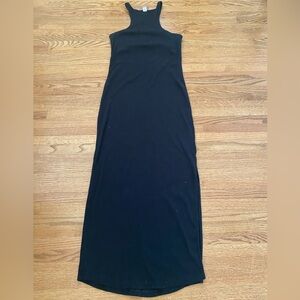 Classic 90’s Rachel Green ribbed black racerback bodycon maxidress Old navy M
